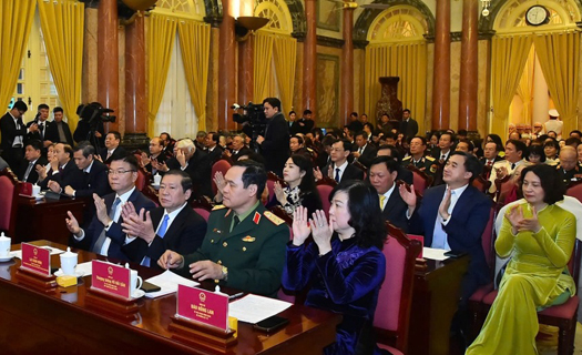 Chủ tịch nước Lương Cường gặp mặt đoàn đại biểu tiêu biểu ngành y tế